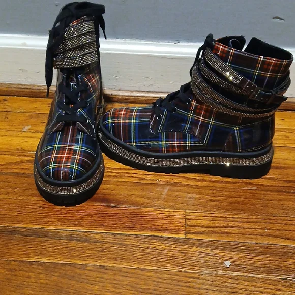 Jessica Simpson Shoes Jessica Simpson Plaid Combat Boots